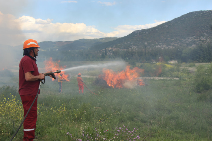 BUCAK’TA GERÇEĞİ ARATMAYAN YANGIN TATBİKATI 