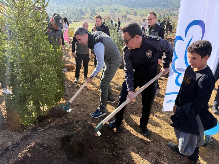 Bucak’ta yüzlerce fidan toprakla buluştu