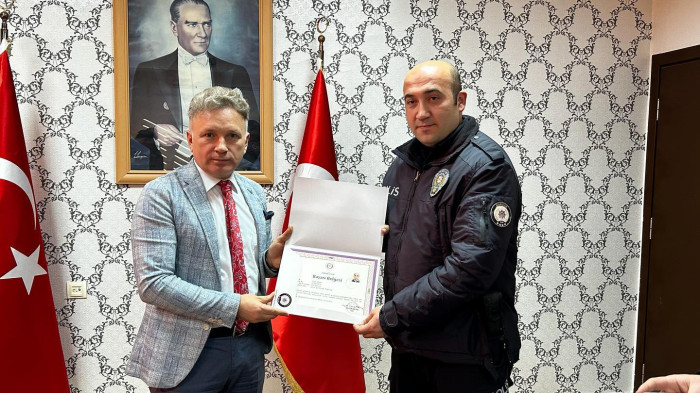 Başarı belgelerini kaymakam Tanrıkulu’ndan aldılar