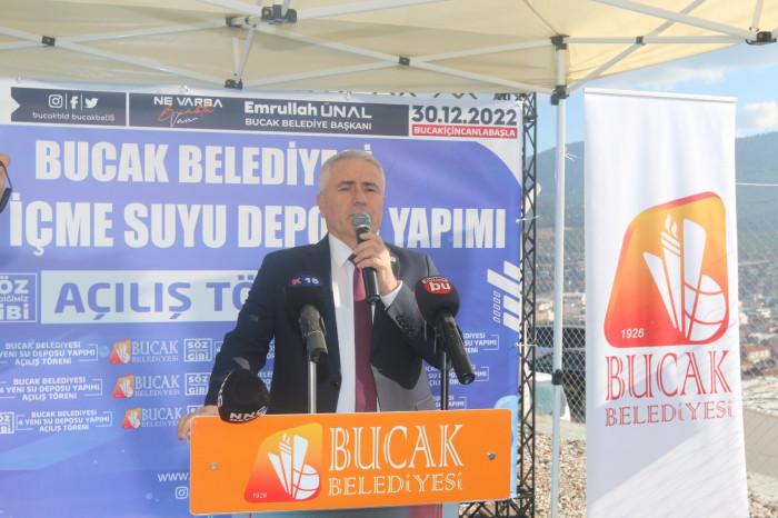 Bucak İçme Suyu Su Depoları Açılışı Yapıldı