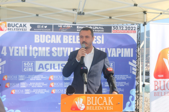 Bucak İçme Suyu Su Depoları Açılışı Yapıldı
