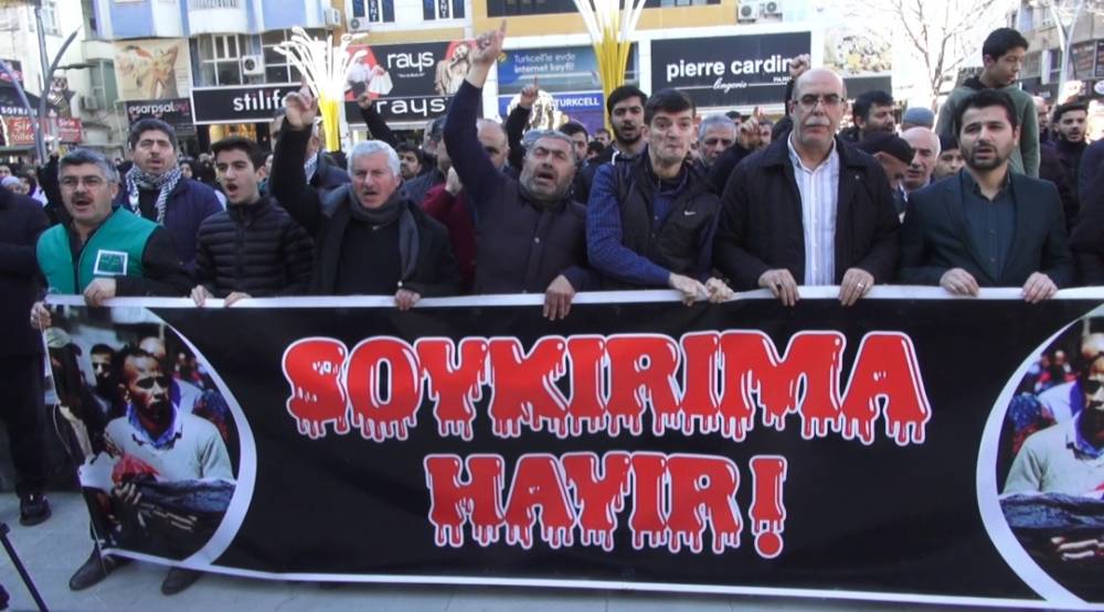 Batman&rsquo;da İsrail ve ABD protesto edildi