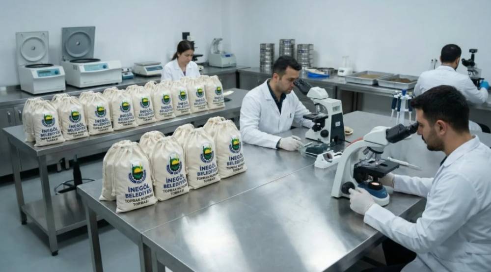 İneg&ouml;l Belediyesi toprağın r&ouml;ntgenini &ccedil;ekiyor