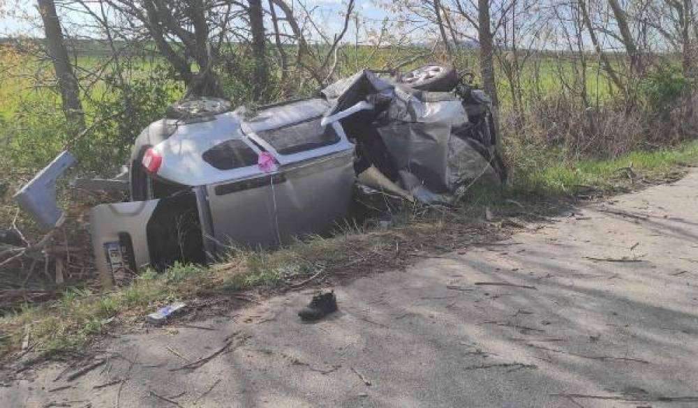 Domuza çarpmamak sürücünün ani manevra yaptığı araç şarampole uçtu: 1 ölü