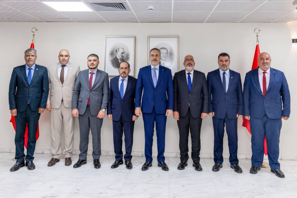 Bakan Fidan, Suriye T&uuml;rkmen Meclisi Başkanı Mustafa ve beraberindeki heyet ile g&ouml;r&uuml;şt&uuml;