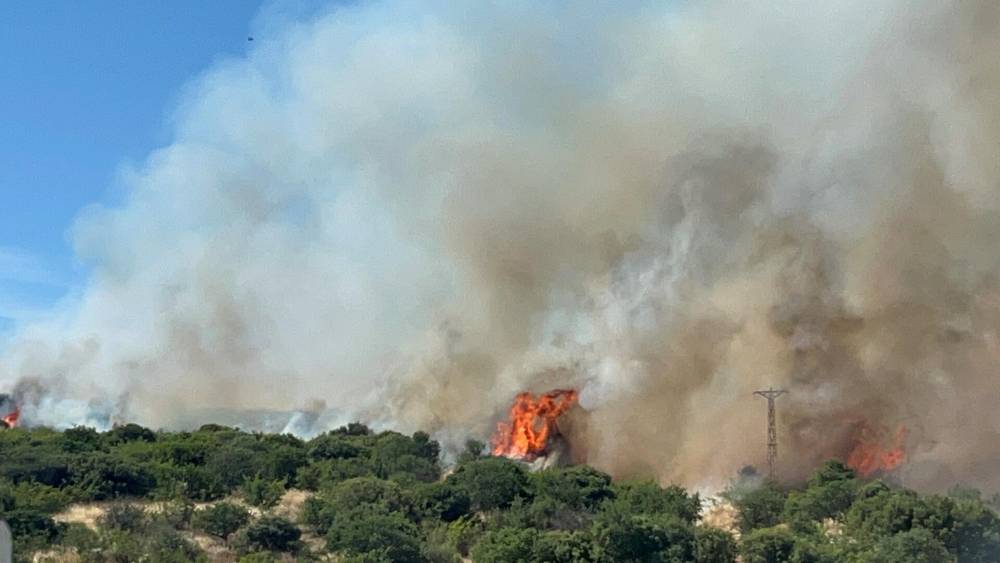 &Ccedil;anakkale'de bozuk ormanda yangın