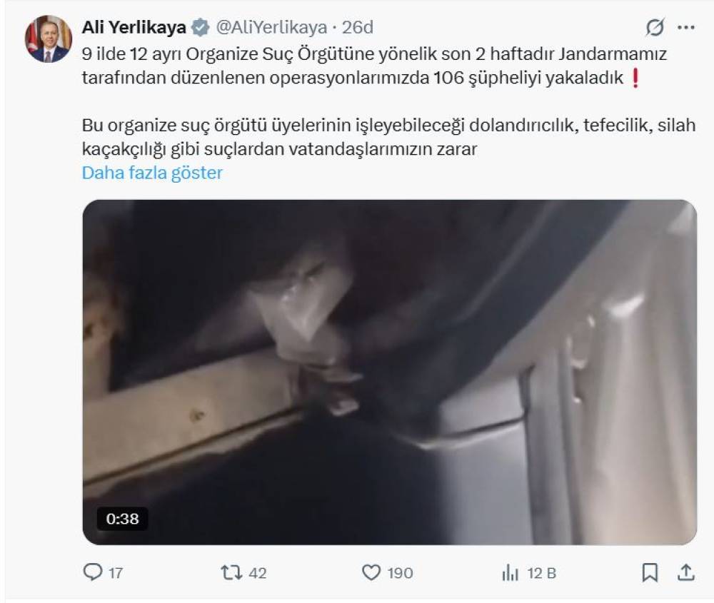 9 ilde organize suç örgütlerine operasyon; 68 tutuklama