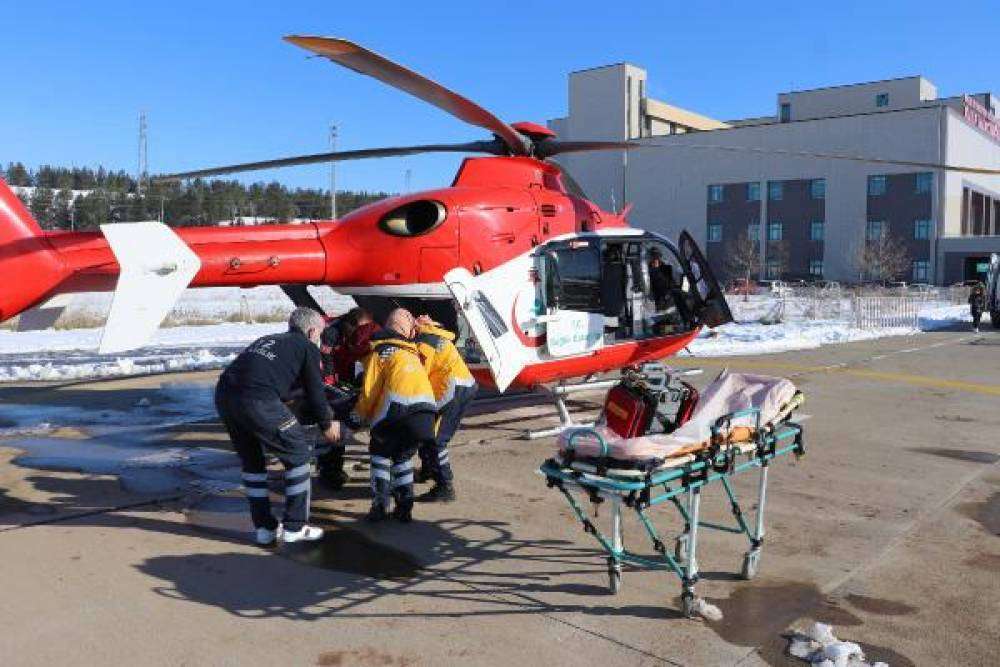 Avda rahatsızlandı, ambulans helikopterle sevk edildi