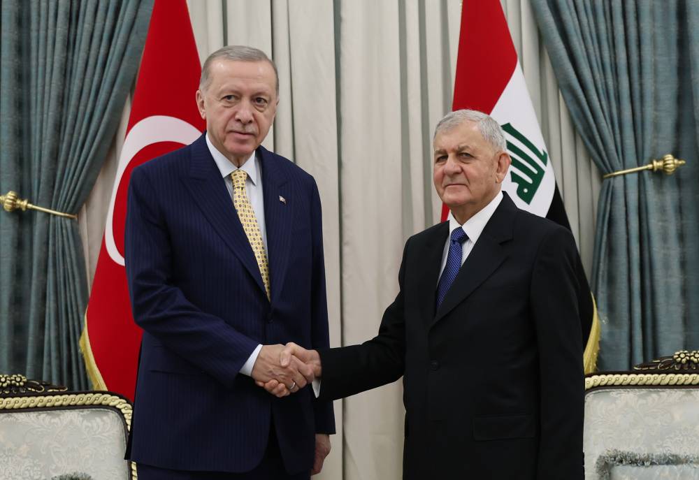 Cumhurbaşkanı Erdoğan, Iraklı mevkidaşı Abdüllatif Reşid ile bir araya geldi