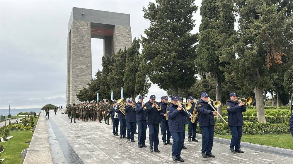 &Ccedil;anakkale Kara Savaşları'nın 111'inci yılı anma t&ouml;reninin provası yapıldı