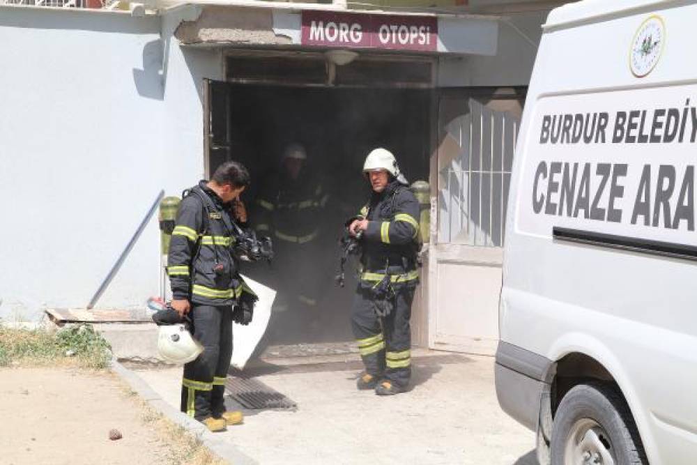 Burdur Devlet Hastanesi morgunda yangın