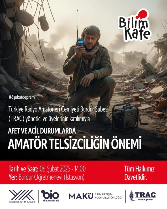 6 Şubat&rsquo;ın Yıl D&ouml;n&uuml;m&uuml;nde Anlamlı Etkinlik: Afetlerde Amat&ouml;r Telsizciliğin Hayati Rol&uuml; Masaya Yatırılacak