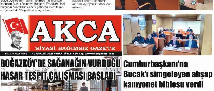 Akca Gazete 502. Sayı 