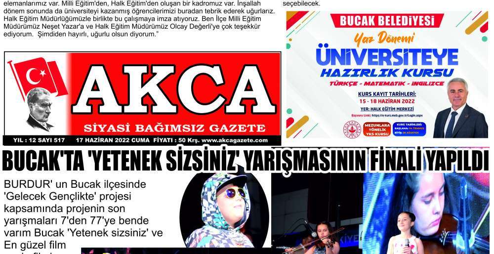 Akca Gazete 517. Sayı 