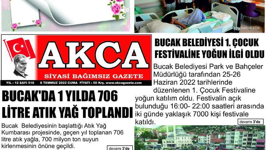 Akca Gazete 518. Sayı 