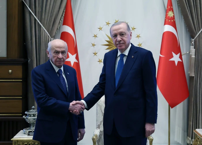 Ankara - Cumhurbaşkanı Erdoğan, Bah&ccedil;eli'yi kabul etti