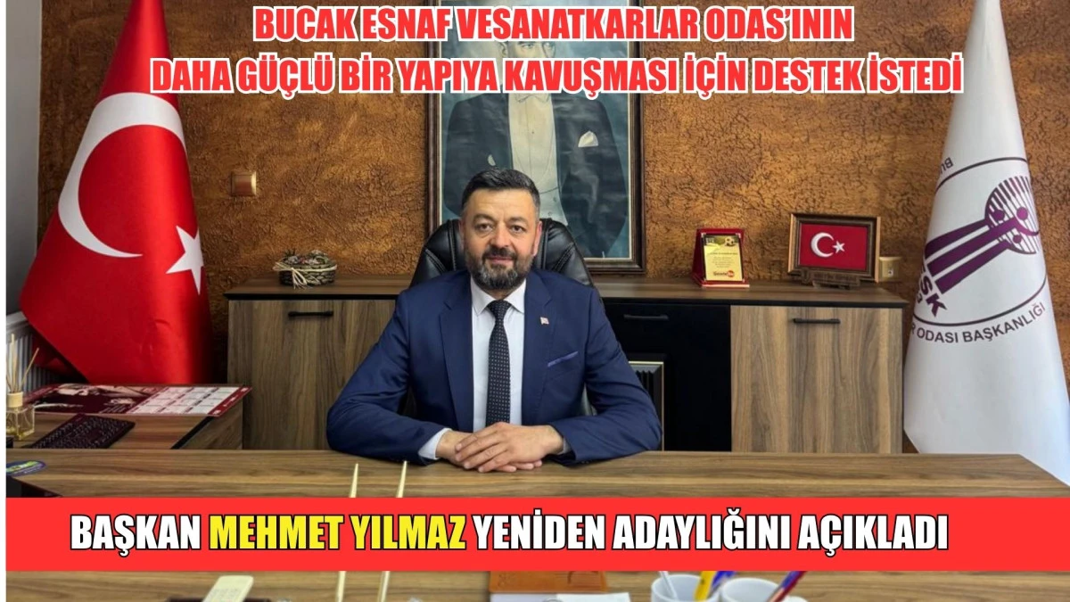 BAŞKAN YILMAZ YENİDEN ADAYLIĞINI AÇIKLADI