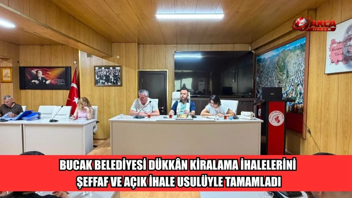 BUCAK BELEDİYESİ D&Uuml;KK&Acirc;N KİRALAMA İHALELERİNİ ŞEFFAF VE A&Ccedil;IK İHALE USUL&Uuml;YLE TAMAMLADI
