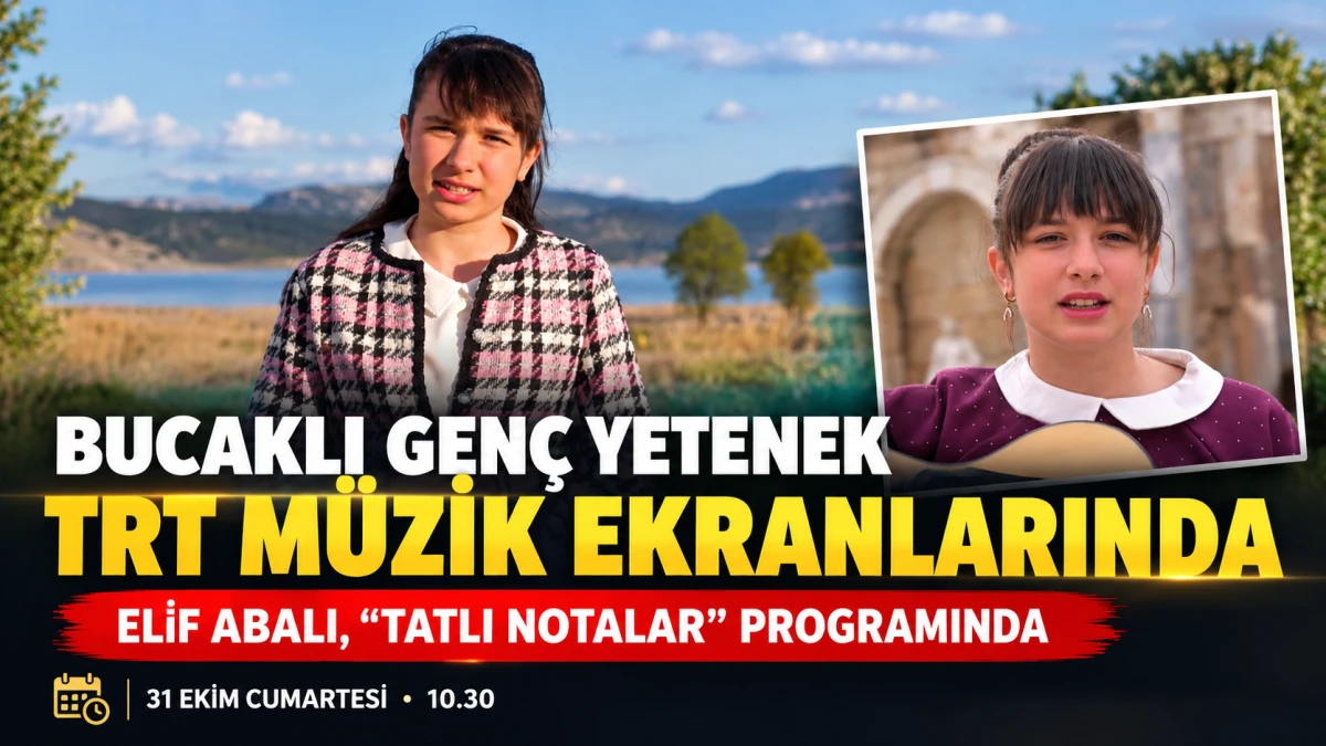 Bucak Şehit Ayfer G&ouml;k Bilim ve Sanat Merkezi &Ouml;ğrencisi Elif Abalı TRT M&uuml;zik Ekranlarında