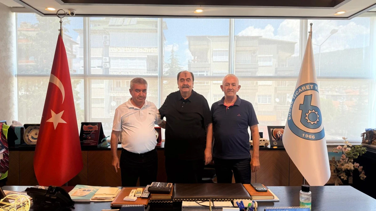 BUCAK TSO&rsquo;DA &Ouml;NEMLİ KONUKLAR: NURETTİN TURSUN&rsquo;DAN BAŞKAN ME&Ccedil;İKOĞLU&rsquo;NA ZIYARET