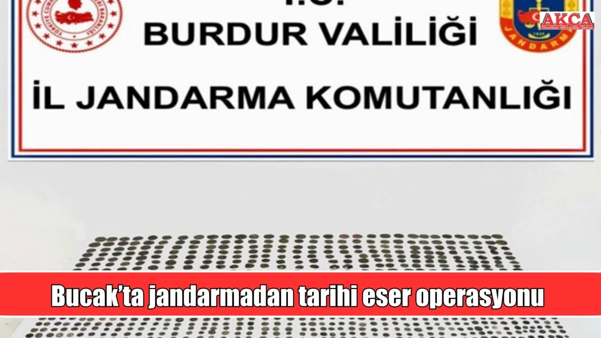 Bucak&rsquo;ta jandarmadan tarihi eser operasyonu