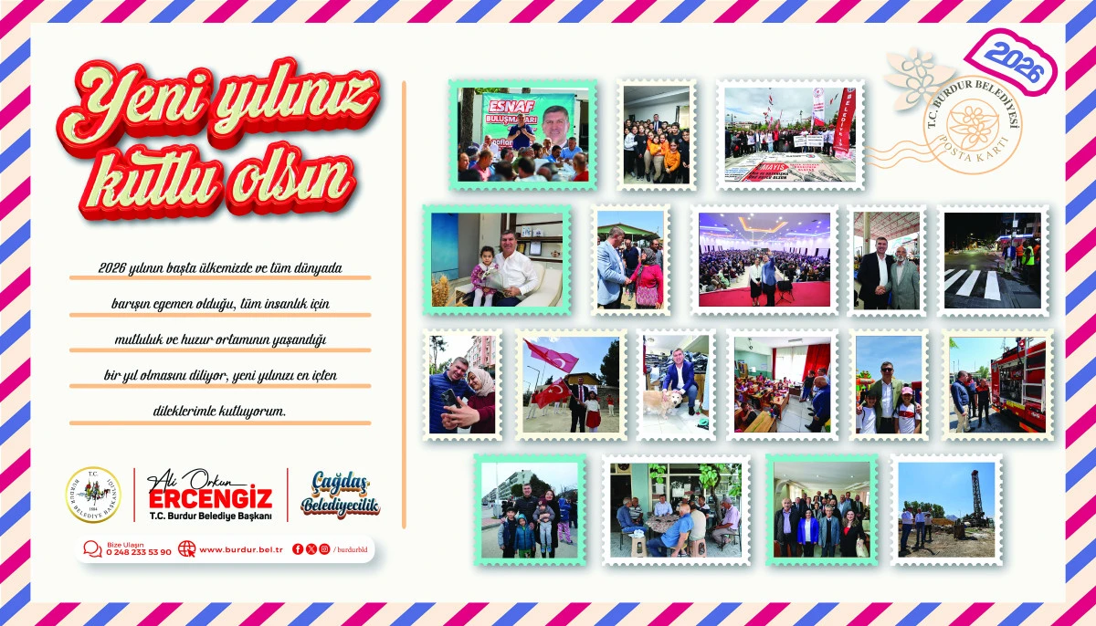 Burdur Belediye Başkanı Ali Orkun Ercengiz&rsquo;in yeni yıl kutlaması  