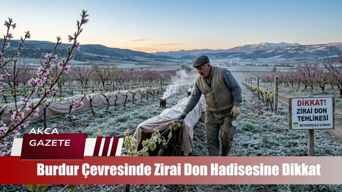Burdur &Ccedil;evresinde Zirai Don Hadisesine Dikkat