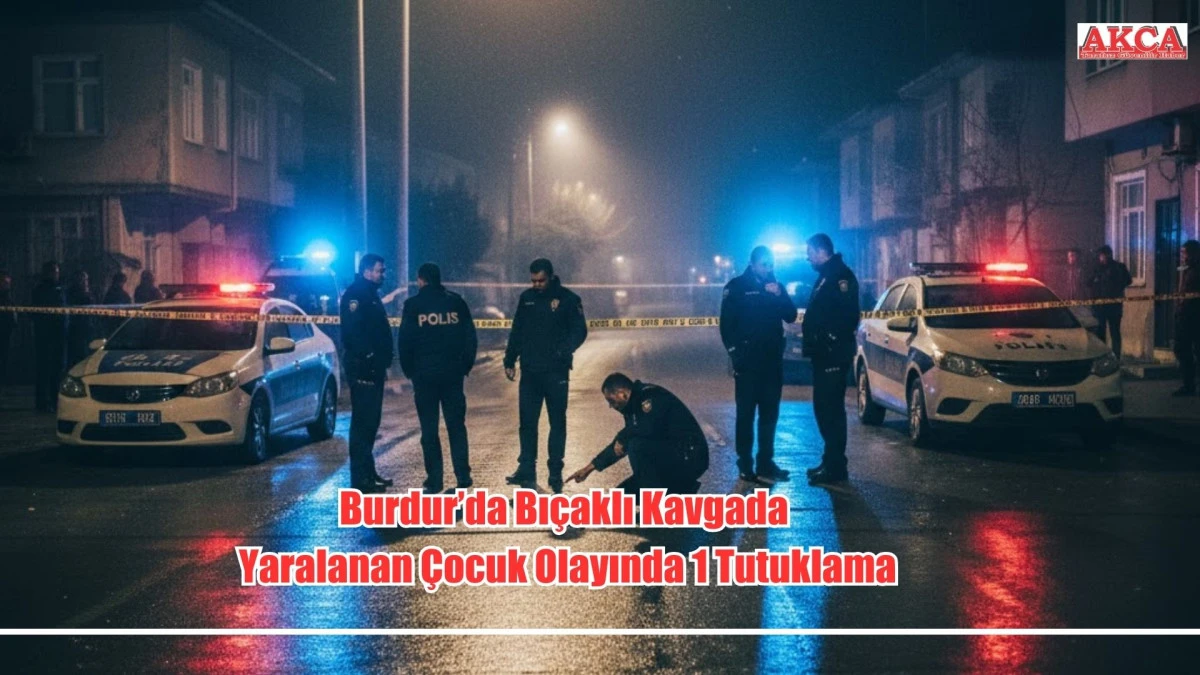 Burdur&rsquo;da Bı&ccedil;aklı Kavgada Yaralanan &Ccedil;ocuk Olayında 1 Tutuklama