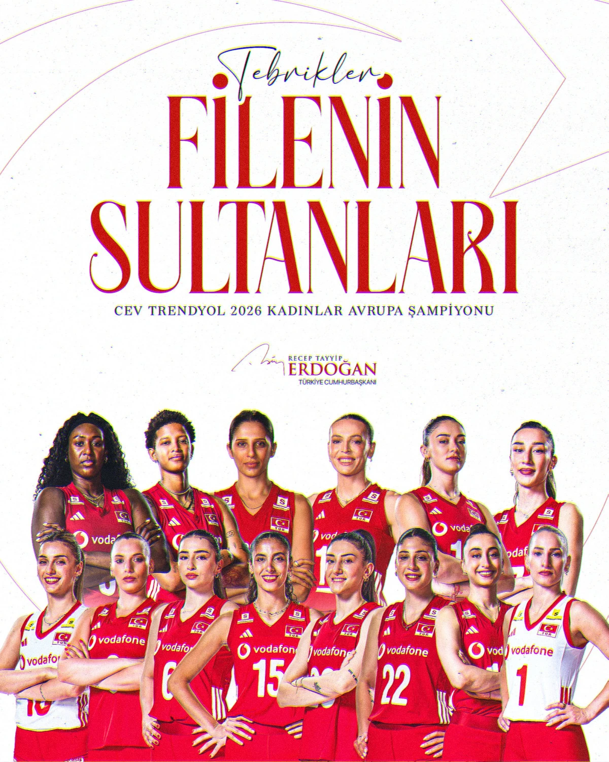 Cumhurbaşkanı Erdoğan'dan A Milli Kadın Voleybol Takımı'na tebrik mesajı