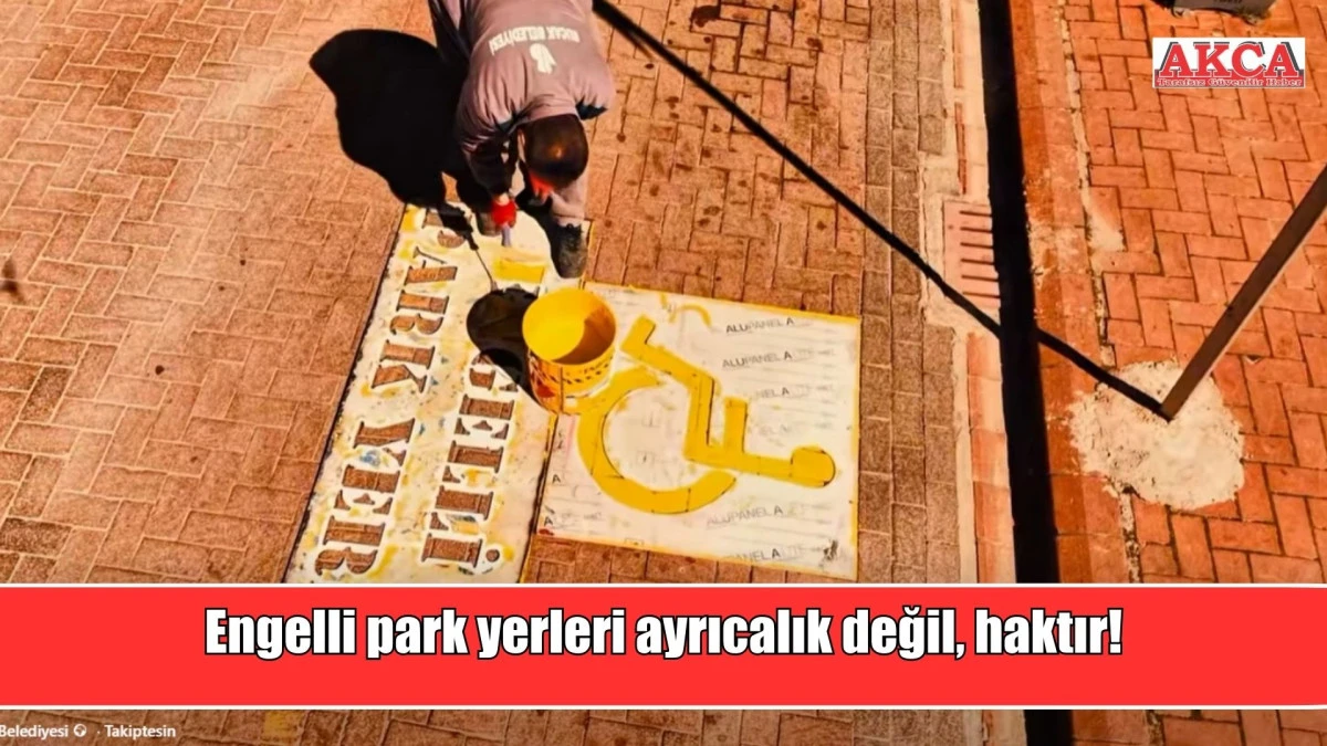 Engelli park yerleri ayrıcalık değil, haktır!
