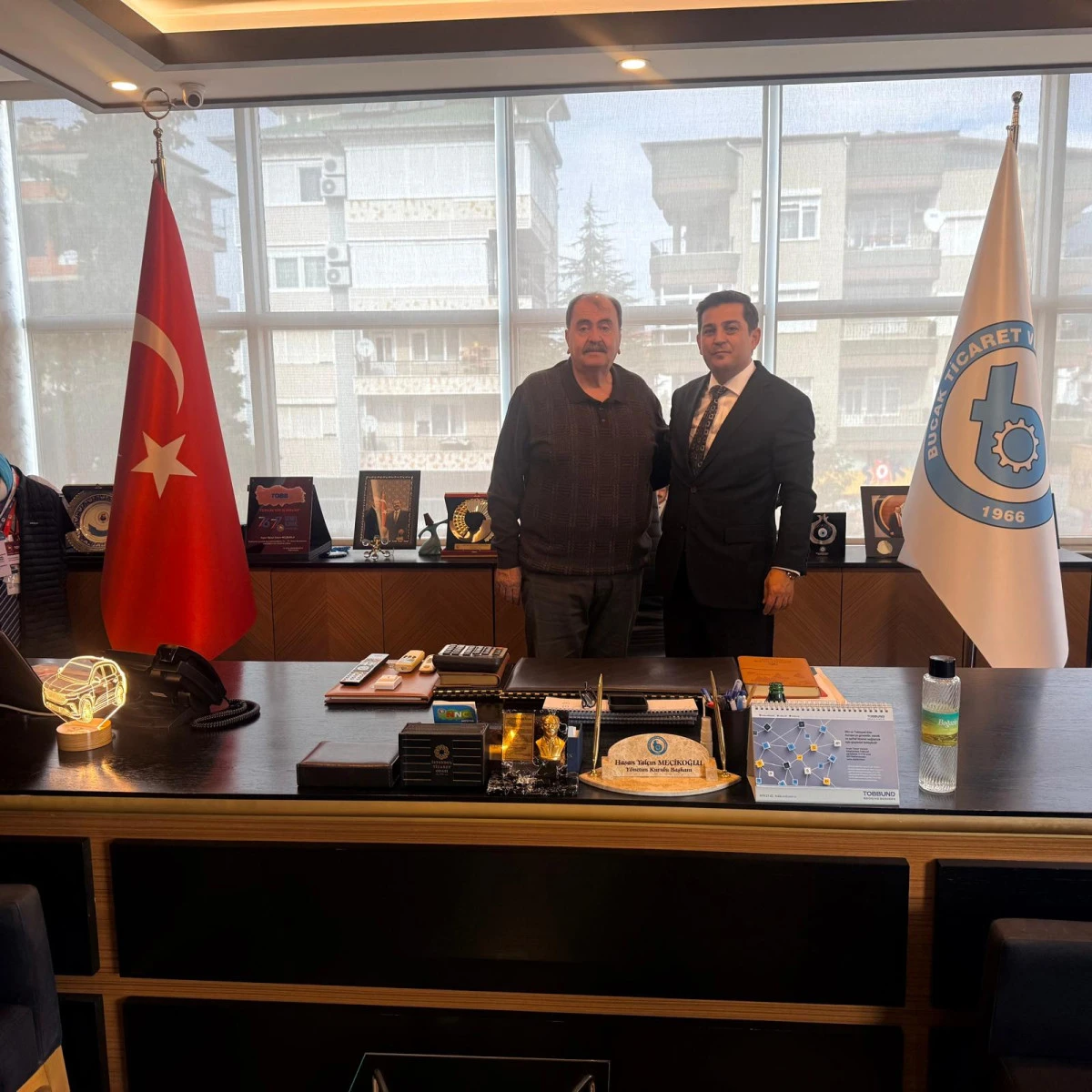 HALK BANKASI BURDUR ŞUBE MÜDÜRÜ MUSTAFA DAŞAN’DAN BUCAK TSO’YA VEDA ZİYARETİ