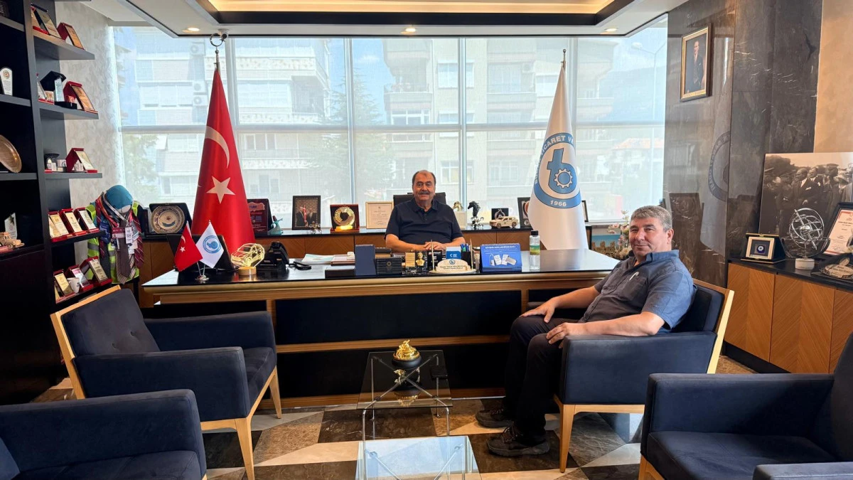 İSMAİL İNAN&rsquo;DAN BTSO BAŞKANI ME&Ccedil;İKOĞLU&rsquo;NA ZİYARET