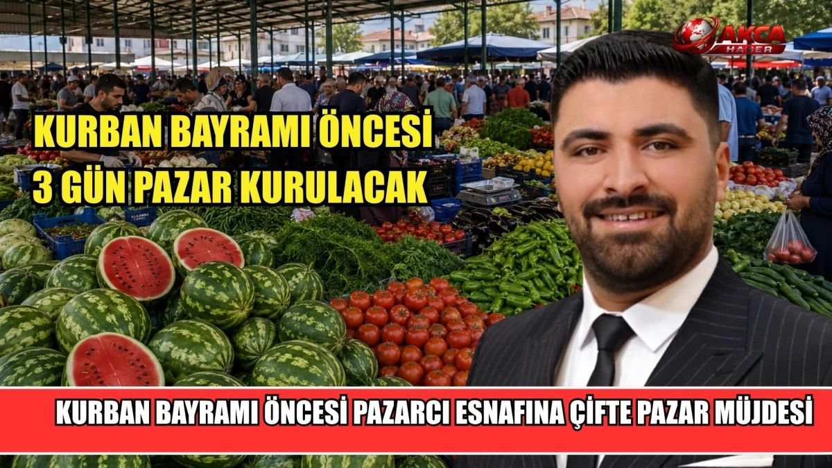 KURBAN BAYRAMI &Ouml;NCESİ PAZARCI ESNAFINA &Ccedil;İFTE PAZAR M&Uuml;JDESİ