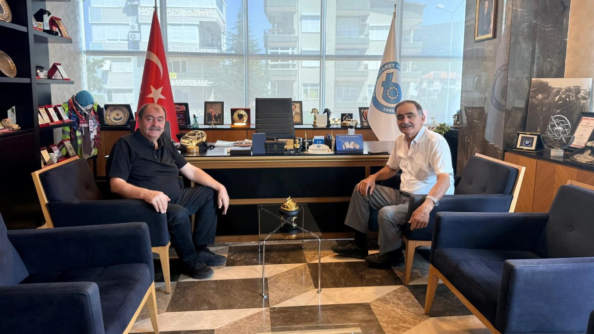 NECMEDDİN ALTINTAŞ&rsquo;TAN BAŞKAN ME&Ccedil;İKOĞLU&rsquo;NA ZİYARET