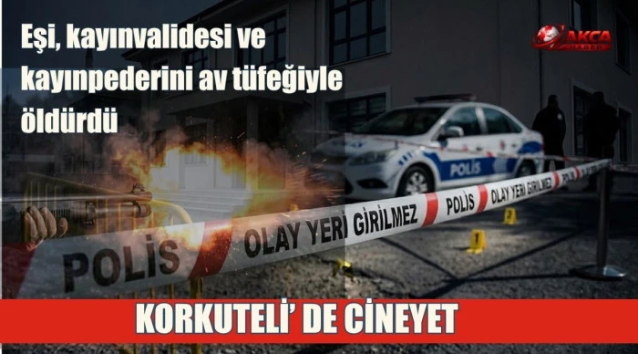 Tartıştığı eşi, kayınvalidesi ve kayınpederini av t&uuml;feğiyle &ouml;ld&uuml;rd&uuml;