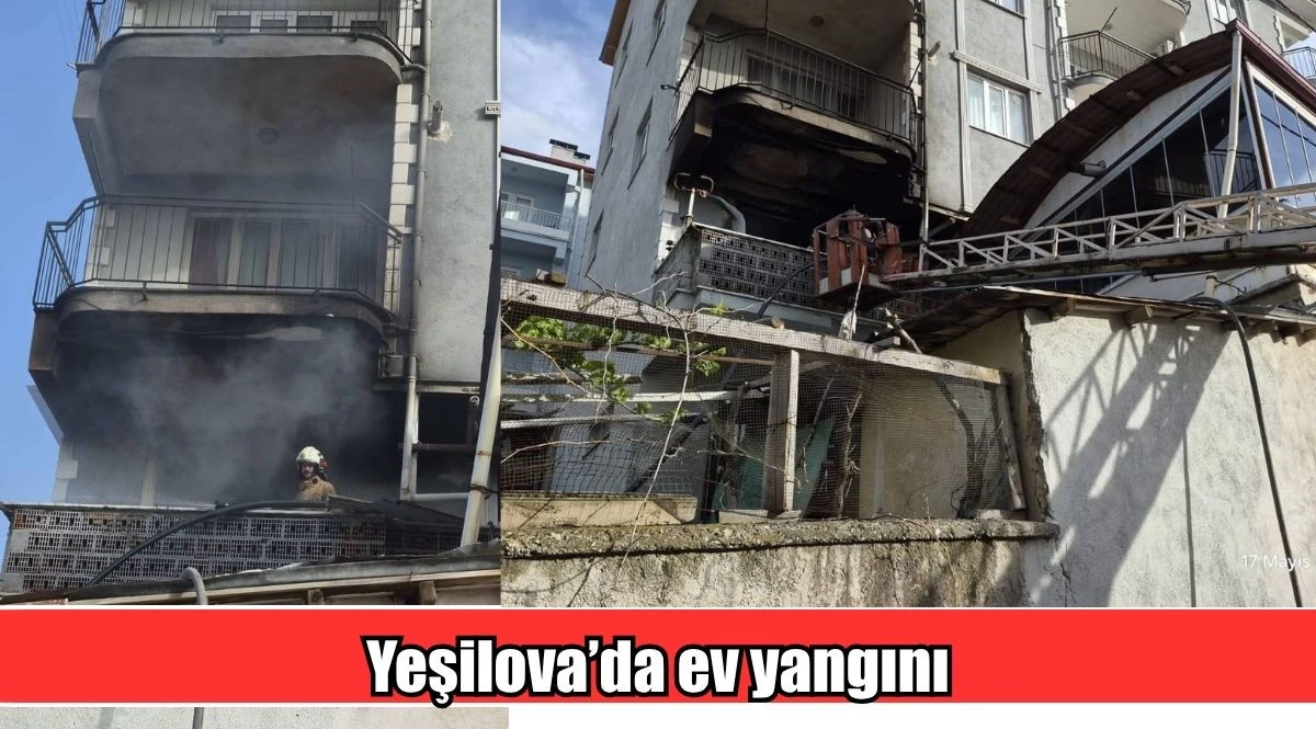 Yeşilova&rsquo;da ev yangını