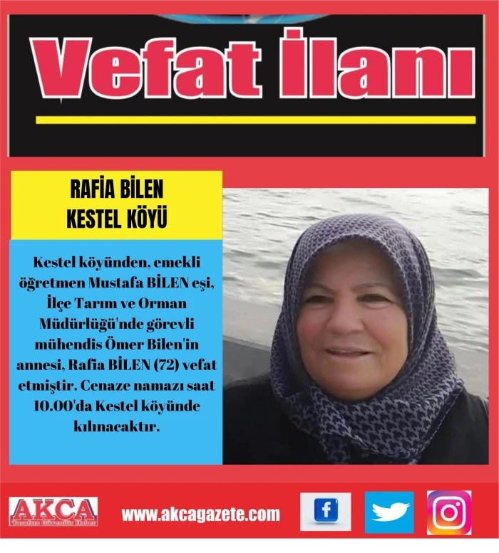 RAFİA BİLEN/ KESTEL KÖYÜ 