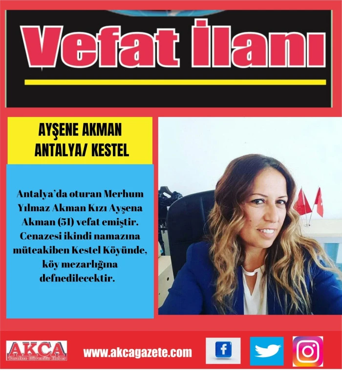 AYŞENE AKMAN/ ANTALYA/ KESTEL