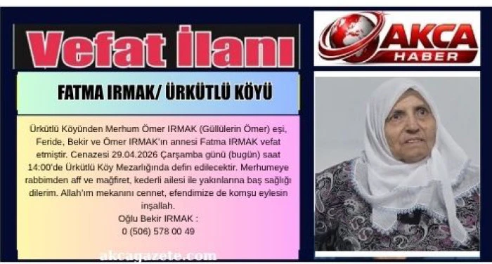 FATMA IRMAK/ ÜRKÜTLÜ KÖYÜ 