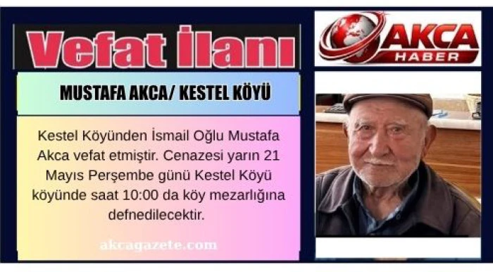 MUSTAFA AKCA/ KESTEL KÖYÜ 