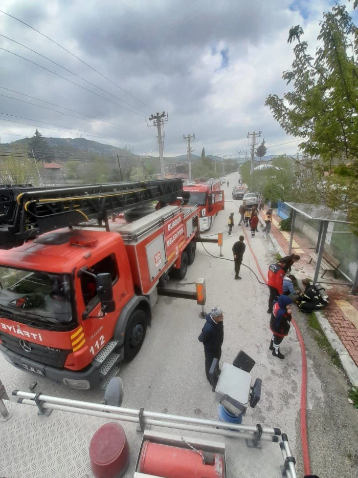 Burdur'da ev yangını