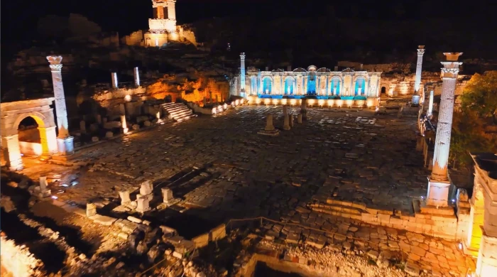 Sagalassos, Gece Müzeciliği Kapsamında Işıklandırıldı