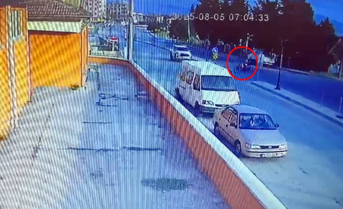 Burdur' da Yeni evli çifti ayıran kaza kamerada